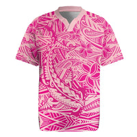 Beige Gradient Polynesia Rugby Jersey Hawaiian Tribal Hammerhead Shark Tattoo LT14 Beige - Polynesian Pride
