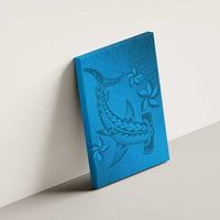Blue Gradient Polynesia Canvas Wall Art Hawaiian Tribal Hammerhead Shark Tattoo LT14 - Polynesian Pride