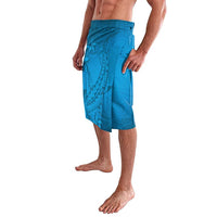 Blue Gradient Polynesia Lavalava Hawaiian Tribal Hammerhead Shark Tattoo LT14 - Polynesian Pride