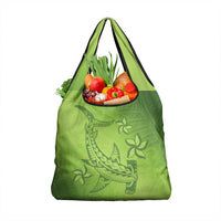 Green Gradient Polynesia Grocery Bag Hawaiian Tribal Hammerhead Shark Tattoo LT14 1-pack One Size Green - Polynesian Pride