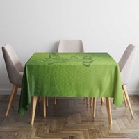Green Gradient Polynesia Tablecloth Hawaiian Tribal Hammerhead Shark Tattoo LT14 - Polynesian Pride