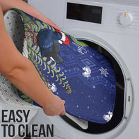 Personalized New Zealand Pukeko Christmas Bathroom Set Meri Kirihimete Taniko Ponga Koru Blue - Polynesian Pride