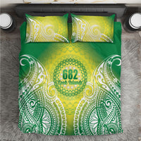 Cook Islands 682 Bedding Set Kuki 'Airani Area Code Proud LT14 Green - Polynesian Pride