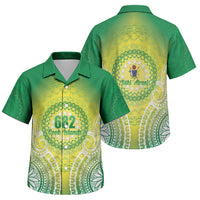 Cook Islands 682 Family Matching Puletasi and Hawaiian Shirt Kuki 'Airani Area Code Proud LT14 Son's Shirt Green - Polynesian Pride
