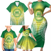 Cook Islands 682 Family Matching Short Sleeve Bodycon Dress and Hawaiian Shirt Kuki 'Airani Area Code Proud LT14 - Polynesian Pride