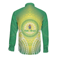 Cook Islands 682 Long Sleeve Button Shirt Kuki 'Airani Area Code Proud LT14 - Polynesian Pride