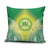 Cook Islands 682 Pillow Cover Kuki 'Airani Area Code Proud LT14 Green - Polynesian Pride