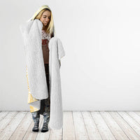 Cook Islands Gospel Day Hooded Blanket Happy Nuku Day Tiare Maori Gold LT14 - Polynesian Pride