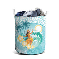 Ura Cook Islands Laundry Basket Kuki 'Airani Traditional Dance Tropical Vibes LT14 - Polynesian Pride