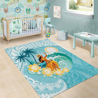 Ura Cook Islands Area Rug Kuki 'Airani Traditional Dance Tropical Vibes LT14 - Polynesian Pride