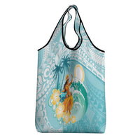 Ura Cook Islands Grocery Bag Kuki 'Airani Traditional Dance Tropical Vibes LT14 - Polynesian Pride