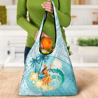 Ura Cook Islands Grocery Bag Kuki 'Airani Traditional Dance Tropical Vibes LT14 - Polynesian Pride