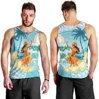 Ura Cook Islands Men Tank Top Kuki 'Airani Traditional Dance Tropical Vibes LT14 - Polynesian Pride