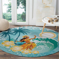 Ura Cook Islands Round Carpet Kuki 'Airani Traditional Dance Tropical Vibes LT14 - Polynesian Pride