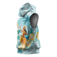 Ura Cook Islands Sleeveless Hoodie Kuki 'Airani Traditional Dance Tropical Vibes LT14 - Polynesian Pride