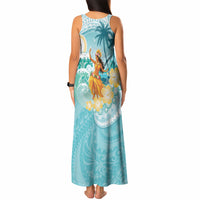 Ura Cook Islands Tank Maxi Dress Kuki 'Airani Traditional Dance Tropical Vibes LT14 - Polynesian Pride