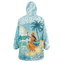 Ura Cook Islands Wearable Blanket Hoodie Kuki 'Airani Traditional Dance Tropical Vibes LT14 - Polynesian Pride
