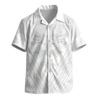 Peniamina Gospel Day Niue Kid Hawaiian Shirt Cross Dove Hiapo Pattern White LT14 - Polynesian Pride