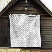 Peniamina Gospel Day Niue Quilt Cross Dove Hiapo Pattern White LT14 - Polynesian Pride