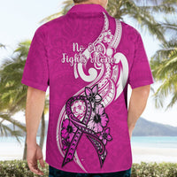 Polynesia Breast Cancer Awareness Hawaiian Shirt Think Pink Polynesian Ribbon White Version LT14 - Polynesian Pride