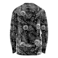 Hawaii Christmas Long Sleeve Shirt Tropical Style With Coat Of Arms LT14 - Polynesian Pride