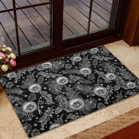 Hawaii Christmas Rubber Doormat Tropical Style With Coat Of Arms LT14 - Polynesian Pride