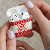 Red Mele Kalikimaka Hawaii AirPods Case Funny Ho Ho Ho Santa Shaka - Polynesian Pride