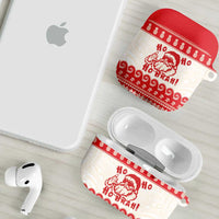 Red Mele Kalikimaka Hawaii AirPods Case Funny Ho Ho Ho Santa Shaka LT14 - Polynesian Pride