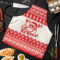 Red Mele Kalikimaka Hawaii Apron Funny Ho Ho Ho Santa Shaka - Polynesian Pride