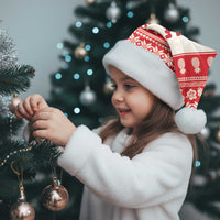 Red Mele Kalikimaka Hawaii Christmas Santa Hat Funny Ho Ho Ho Santa Shaka - Polynesian Pride