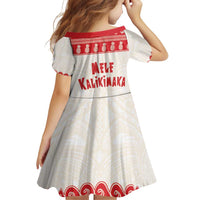 Red Mele Kalikimaka Hawaii Family Matching Off Shoulder Short Dress and Hawaiian Shirt Funny Ho Ho Ho Santa Shaka - Polynesian Pride