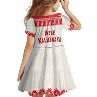 Red Mele Kalikimaka Hawaii Family Matching Summer Maxi Dress and Hawaiian Shirt Funny Ho Ho Ho Santa Shaka - Polynesian Pride