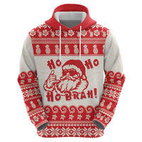 Red Mele Kalikimaka Hawaii Hoodie Funny Ho Ho Ho Santa Shaka - Polynesian Pride