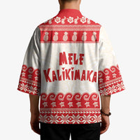 Red Mele Kalikimaka Hawaii Kimono Funny Ho Ho Ho Santa Shaka - Polynesian Pride