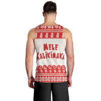 Red Mele Kalikimaka Hawaii Men Tank Top Funny Ho Ho Ho Santa Shaka LT14 - Polynesian Pride