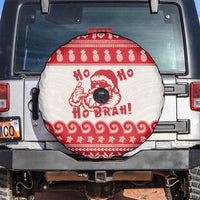 Red Mele Kalikimaka Hawaii Spare Tire Cover Funny Ho Ho Ho Santa Shaka - Polynesian Pride