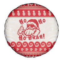 Red Mele Kalikimaka Hawaii Spare Tire Cover Funny Ho Ho Ho Santa Shaka - Polynesian Pride