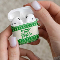 Green Mele Kalikimaka Hawaii AirPods Case Funny Ho Ho Ho Santa Shaka LT14 - Polynesian Pride