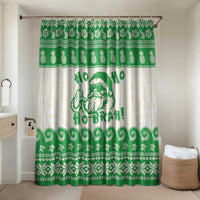 Green Mele Kalikimaka Hawaii Bathroom Set Funny Ho Ho Ho Santa Shaka - Polynesian Pride