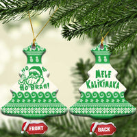 Green Mele Kalikimaka Hawaii Ceramic Ornament Funny Ho Ho Ho Santa Shaka LT14 Christmas Tree Green - Polynesian Pride