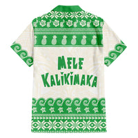 Green Mele Kalikimaka Hawaii Hawaiian Shirt Funny Ho Ho Ho Santa Shaka - Polynesian Pride