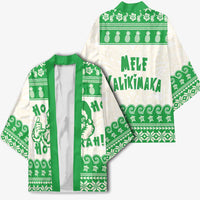 Green Mele Kalikimaka Hawaii Kimono Funny Ho Ho Ho Santa Shaka - Polynesian Pride