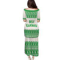 Green Mele Kalikimaka Hawaii Puletasi Funny Ho Ho Ho Santa Shaka LT14 - Polynesian Pride
