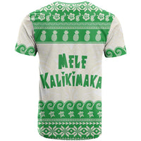 Green Mele Kalikimaka Hawaii T Shirt Funny Ho Ho Ho Santa Shaka LT14 - Polynesian Pride