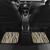 Black Palaka Hawaii Leis Car Mats Hawaiian-plaid Elegant Tropical Vibes - Polynesian Pride