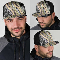 Black Palaka Hawaii Leis Mesh Trucker Cap Hawaiian-plaid Elegant Tropical Vibes LT14 - Polynesian Pride