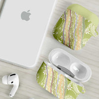 Green Palaka Hawaii Leis AirPods Case Hawaiian-plaid Elegant Tropical Vibes LT14 - Polynesian Pride