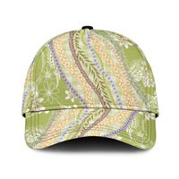 Green Palaka Hawaii Leis Classic Cap Hawaiian-plaid Elegant Tropical Vibes LT14 Universal Fit Green - Polynesian Pride