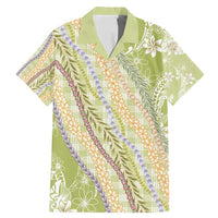 Green Palaka Hawaii Leis Family Matching Mermaid Dress and Hawaiian Shirt Hawaiian-plaid Elegant Tropical Vibes - Polynesian Pride