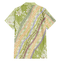 Green Palaka Hawaii Leis Family Matching Mermaid Dress and Hawaiian Shirt Hawaiian-plaid Elegant Tropical Vibes - Polynesian Pride